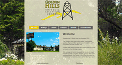Desktop Screenshot of goldenhillsmotel.com.au